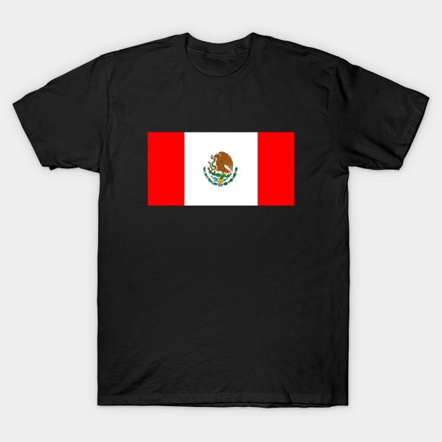 Mexico - Canada Flag Mashup T-Shirt by phneep